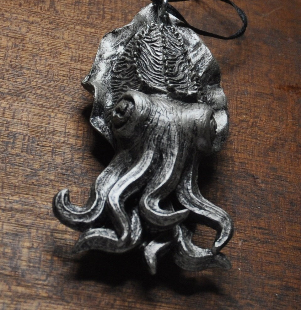Cuttlefish Hand-Painted Resin Ornament