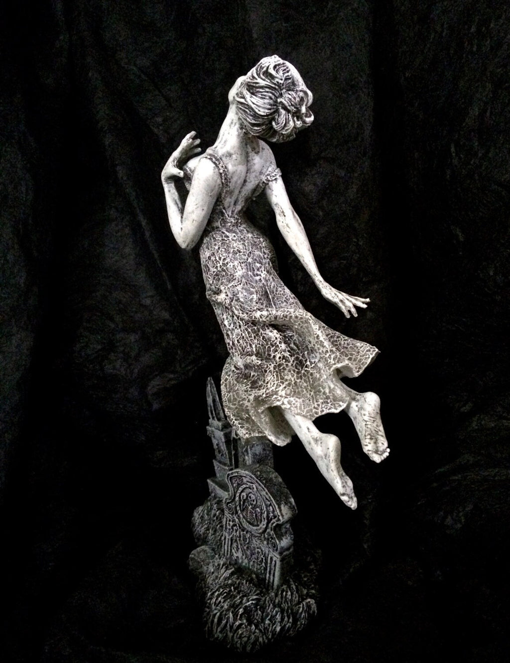 Victorian Ghost Hand-Painted Resin Figurine — Glow in the Dark