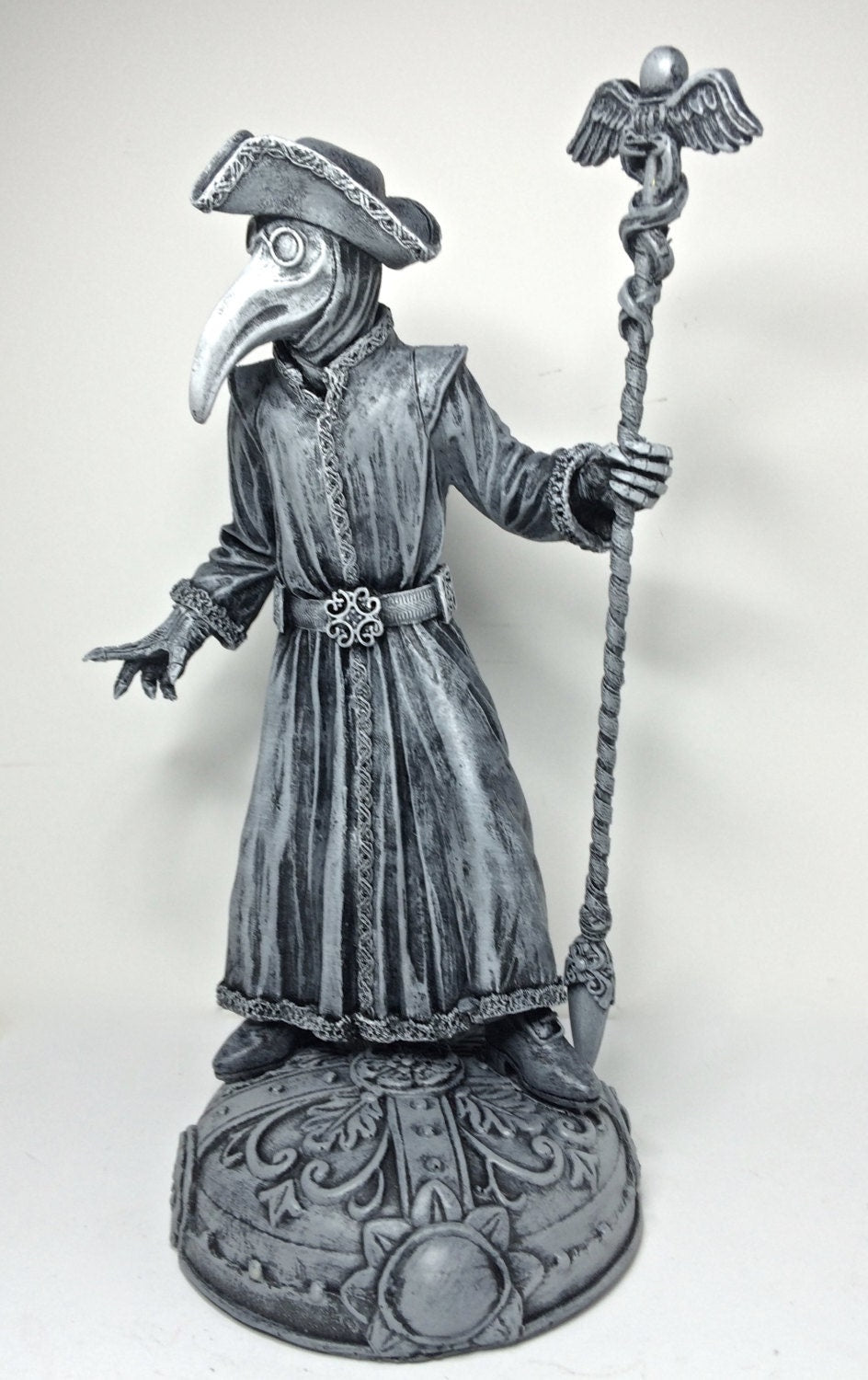 Venetian Plague Doctor Hand-Painted Resin Figurine