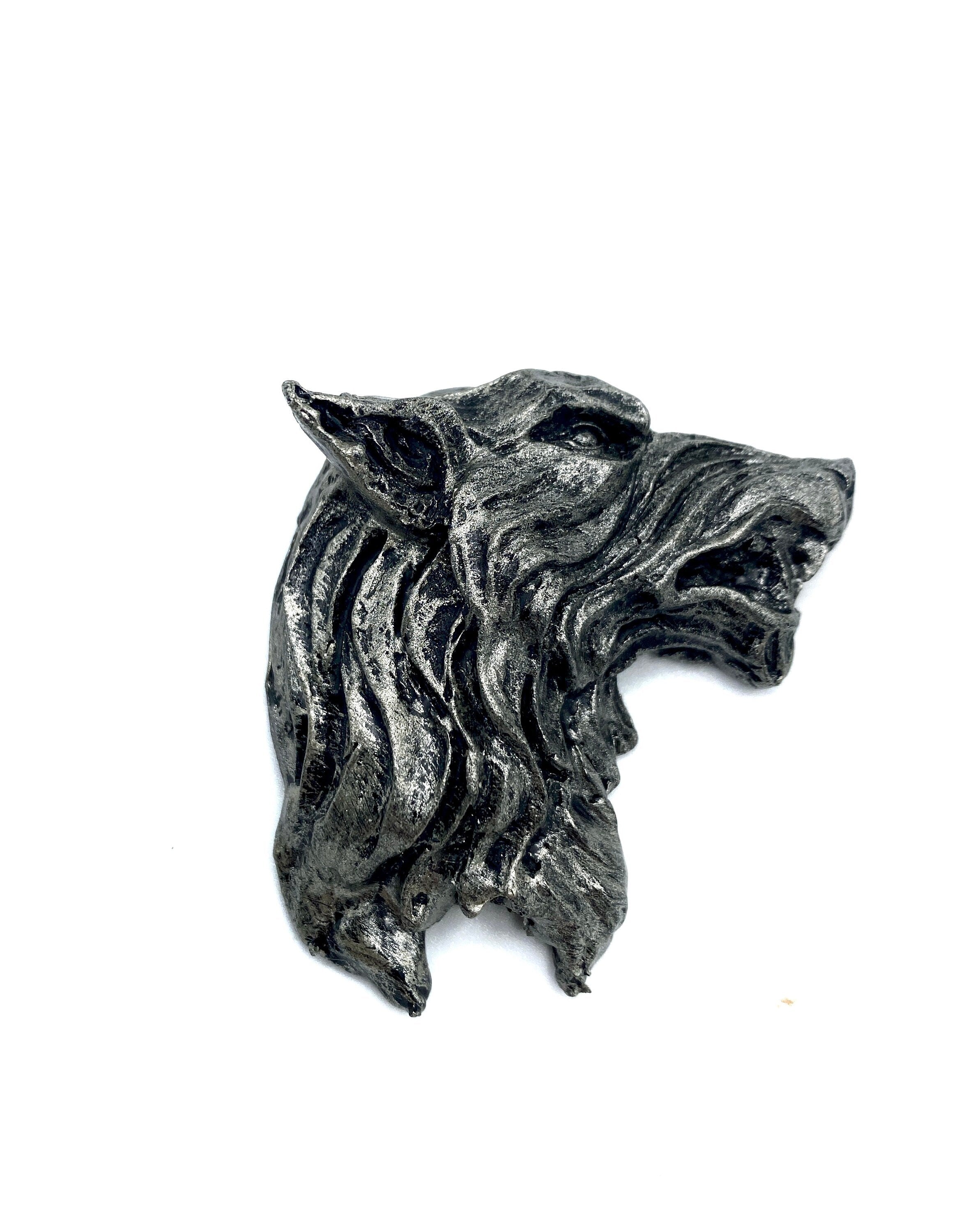 Wolf's Head Hand-Painted Resin Magnet