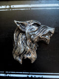 Wolf's Head Hand-Painted Resin Magnet