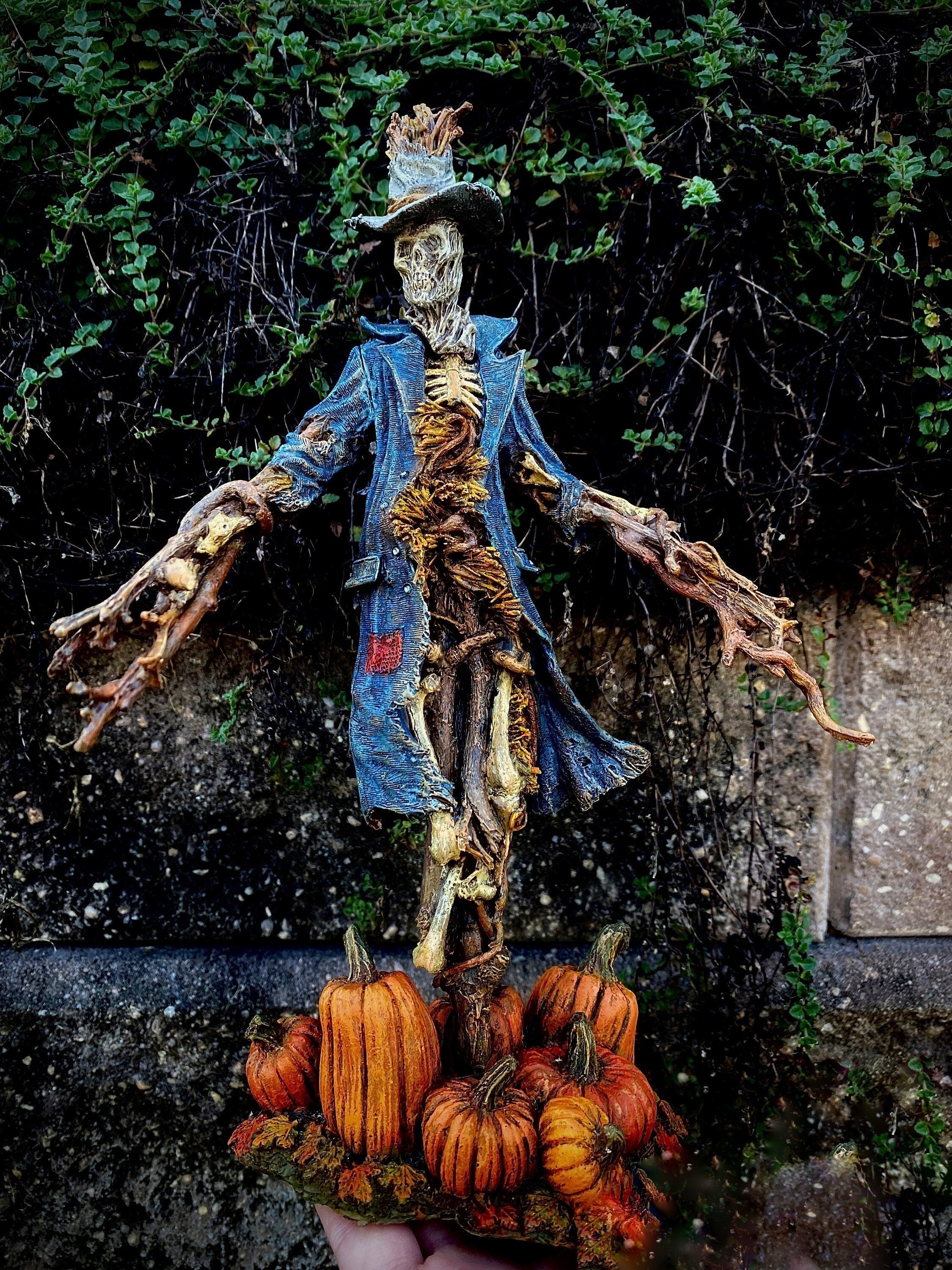 Scarecrow Hand-Painted Resin Figurine — Version 2