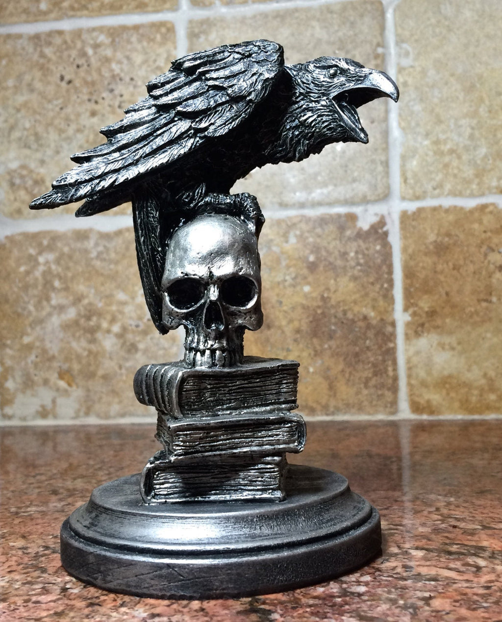 Poe's Raven Hand-Painted Resin Figurine