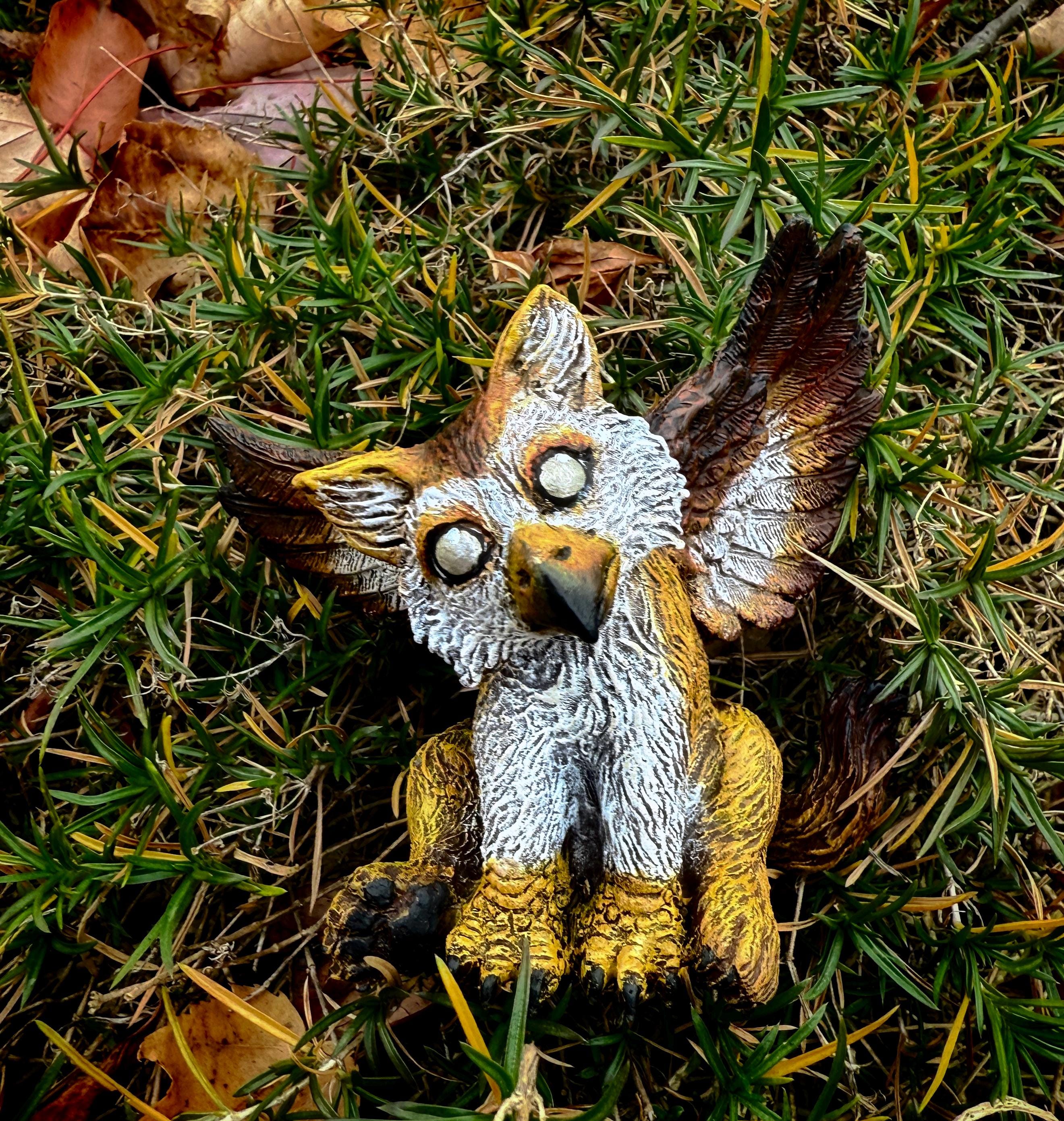 Baby Griffin Hand-Painted Resin Figurine