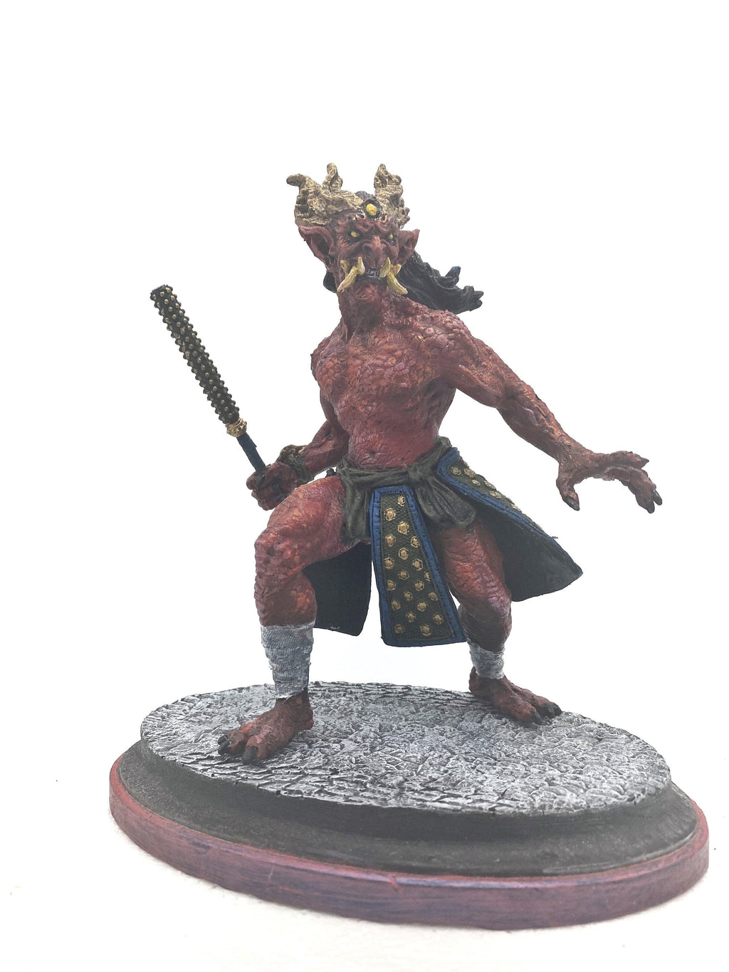 Oni Statue — Full Color Red