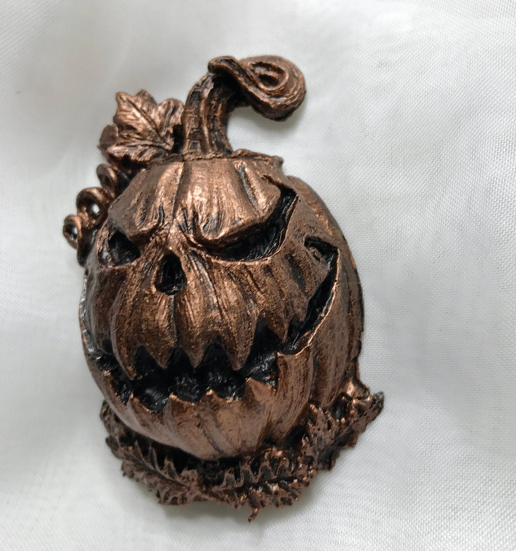 Jack O’ Lantern Hand-Painted Resin Magnet