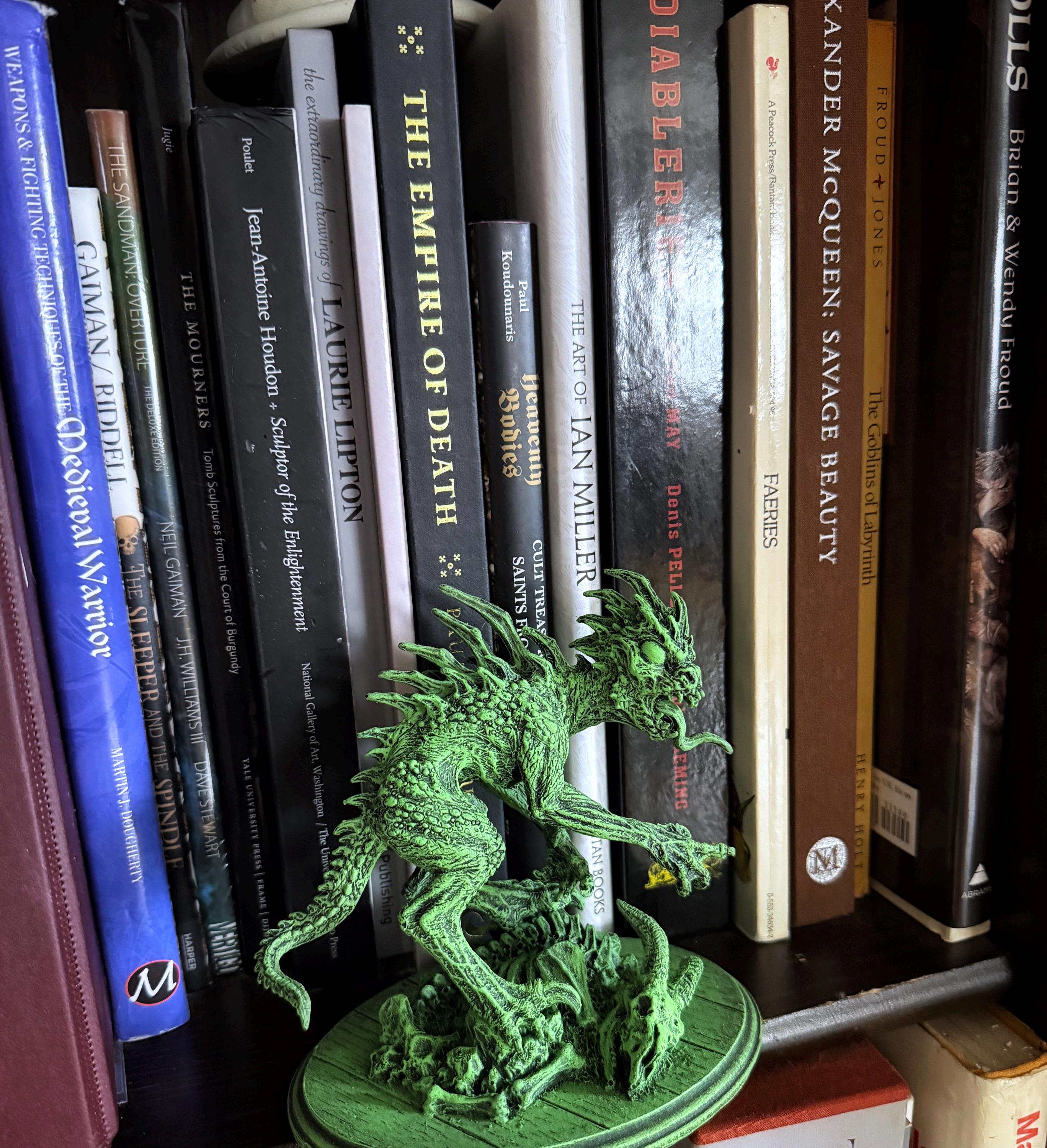 Chupacabra Hand-Painted Resin Figurine