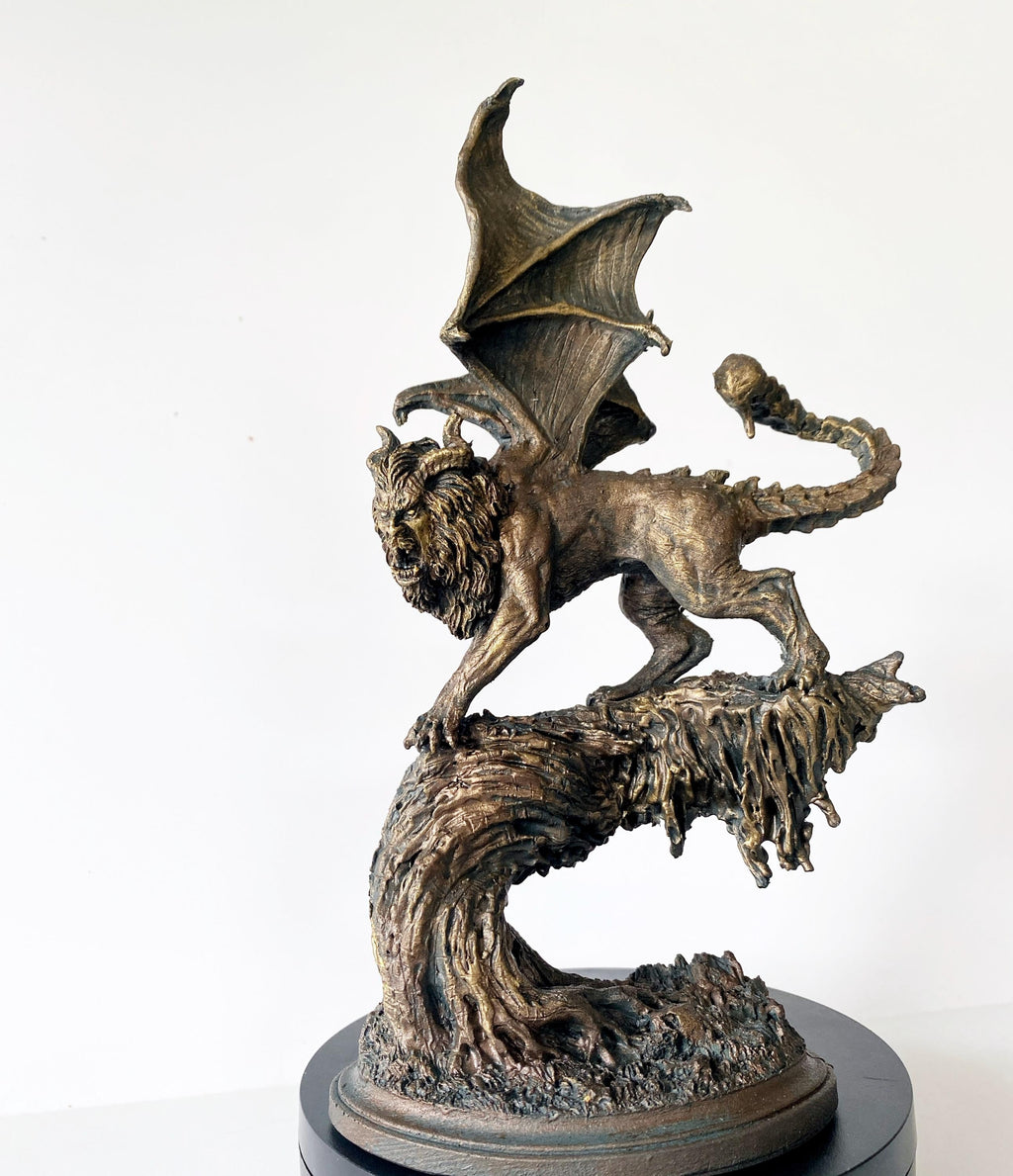 Manticore Hand-Painted Resin Figurine