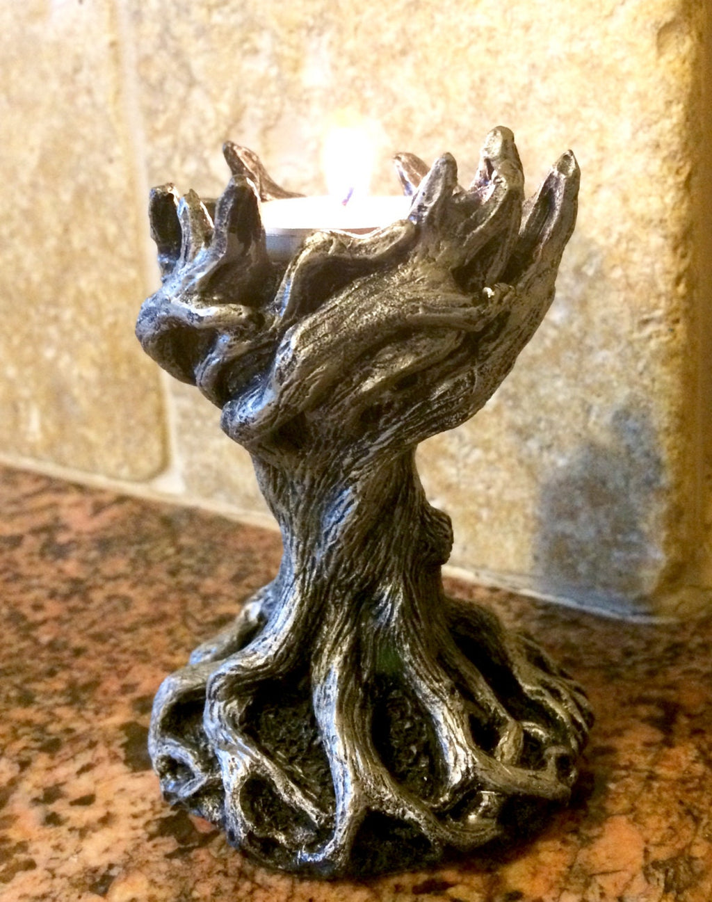 Yggdrasil the World Tree Tea Light Holder