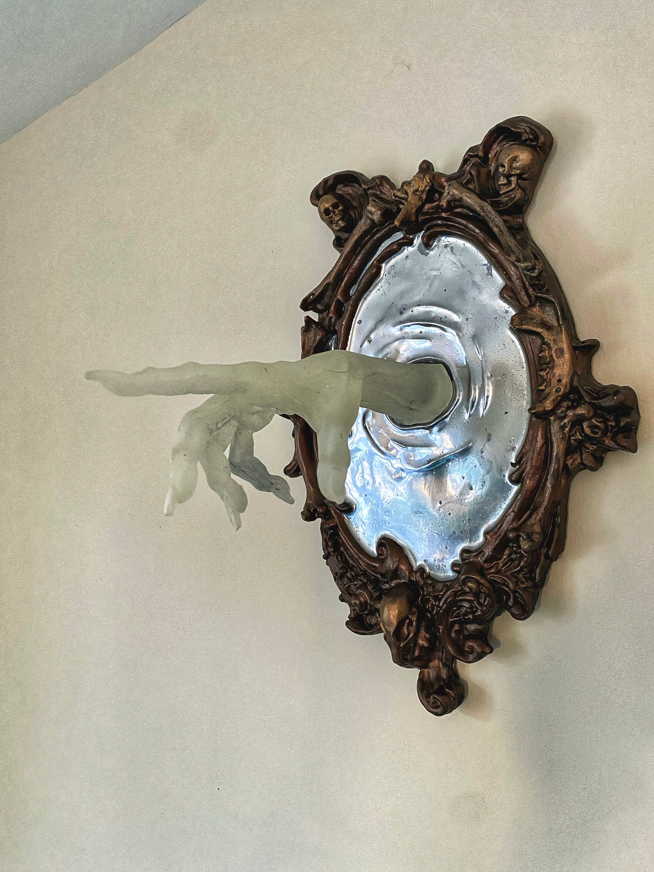 Spectral Hand Wall Plaque — Large Glow in the Dark