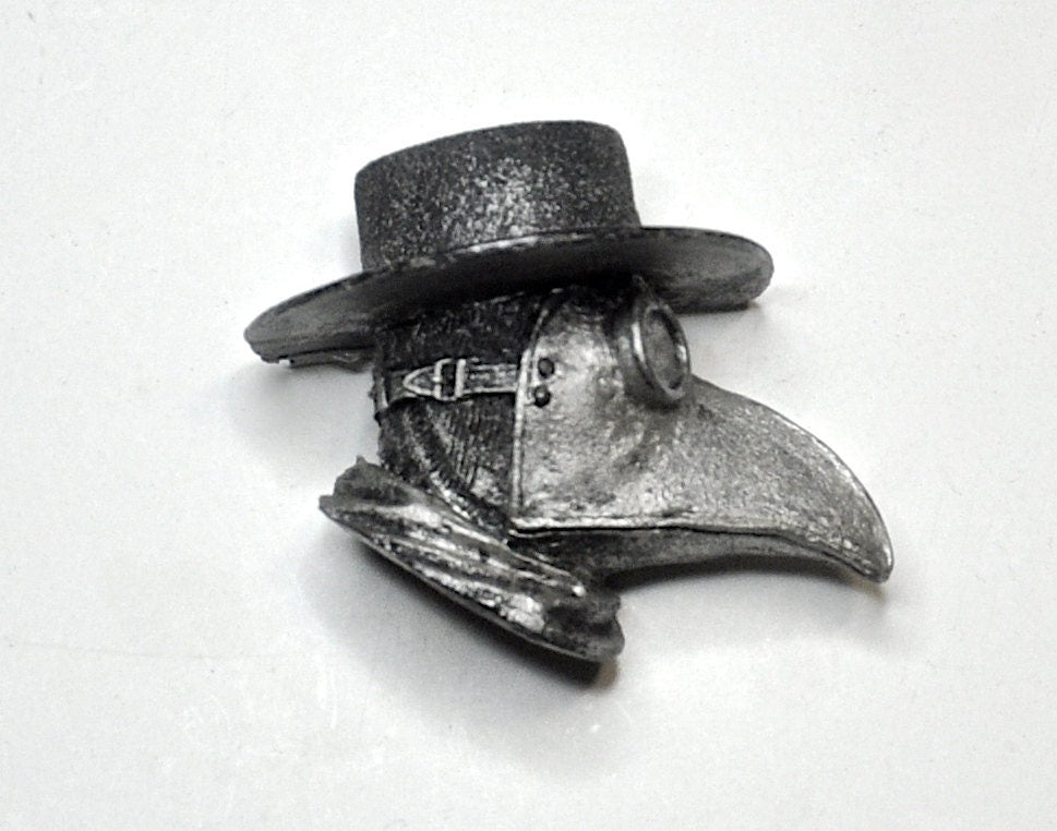 Plague Doctor Hand-Painted Resin Magnet