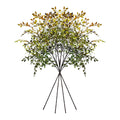 4Pcs Artificial Branches 43.3inches Fall Artificial Nandina Stems Fake Faux Plastic Tall Stem Autumn Plants for Indoor Outdoor Table Centerpiece Fireplace Halloween Home Decor Green Mixed Orange