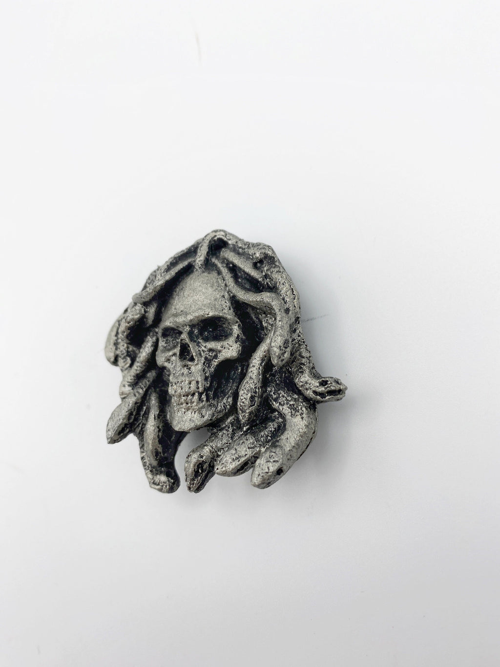 Medusa Skull Hand-Painted Resin Magnet