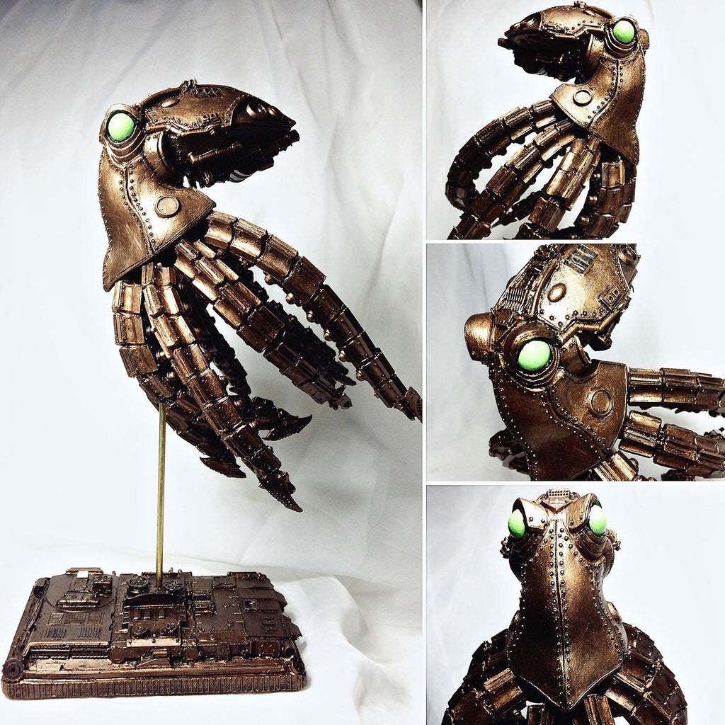 Mecha Kraken Hand-Painted Resin Figurine