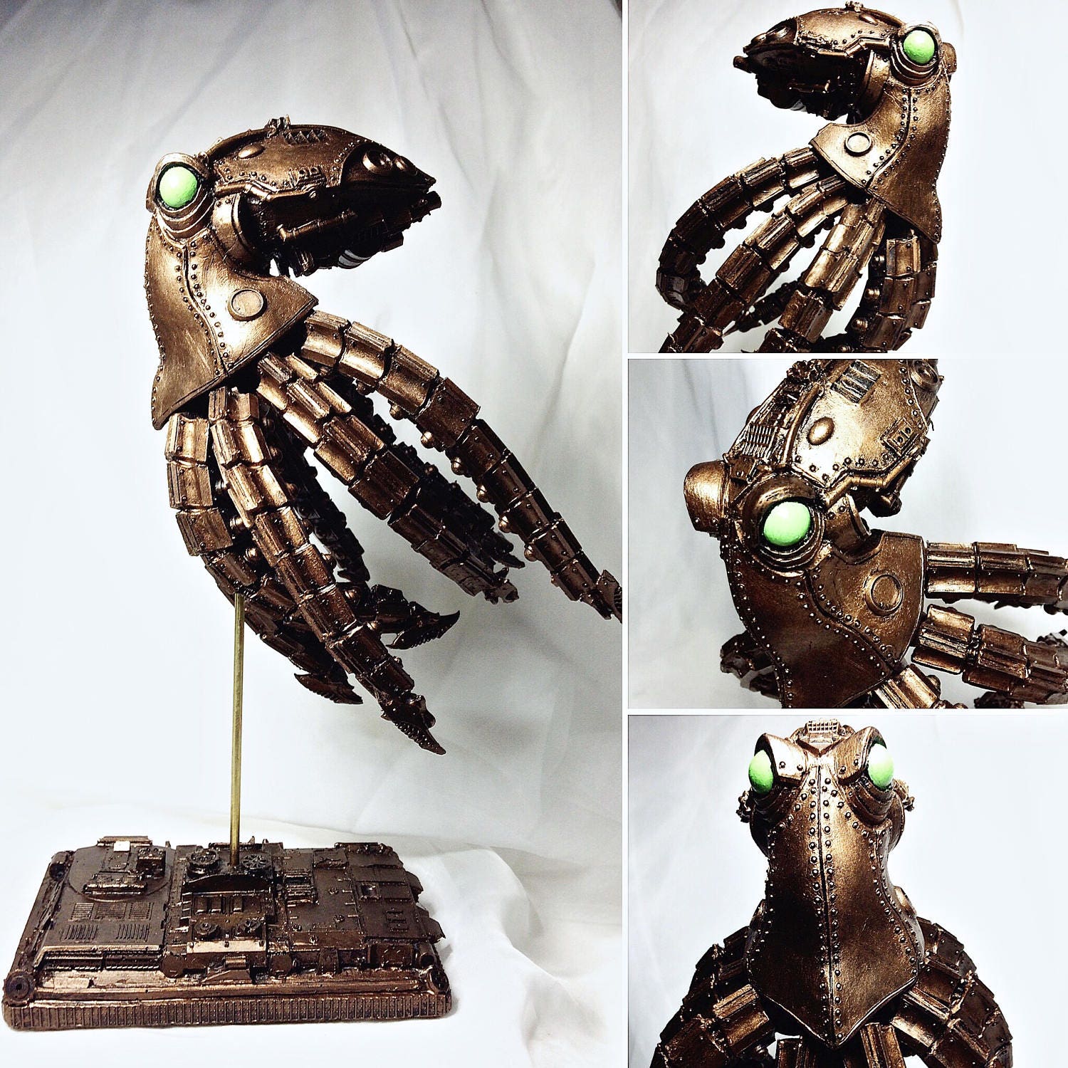 Mecha Kraken Hand-Painted Resin Figurine