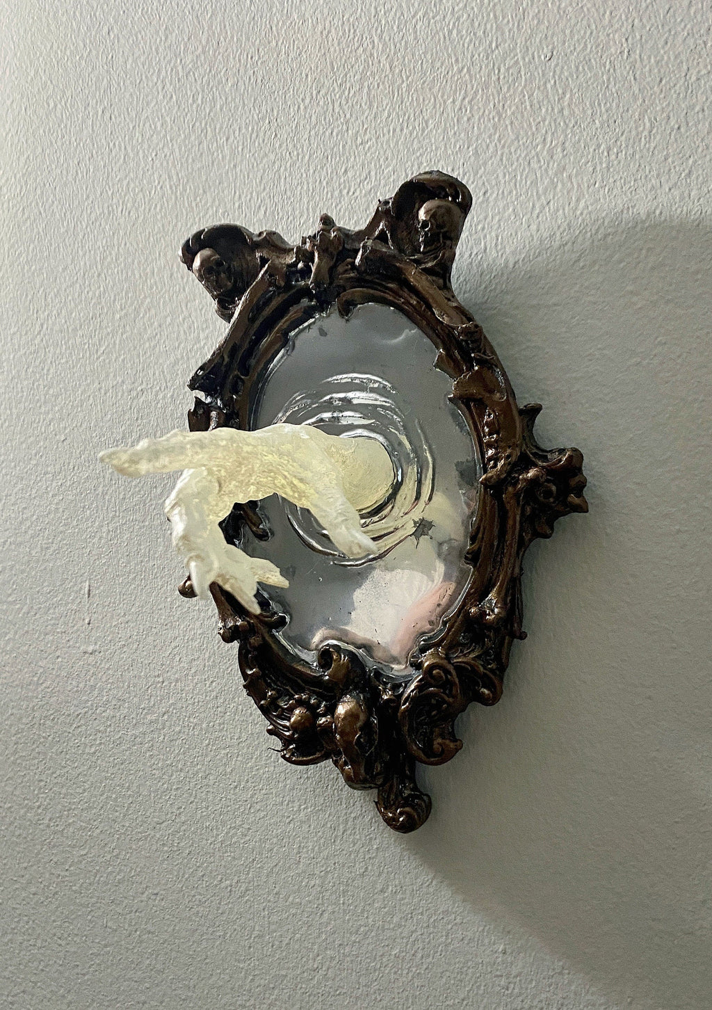 Spectral Hand Wall Plaque — White