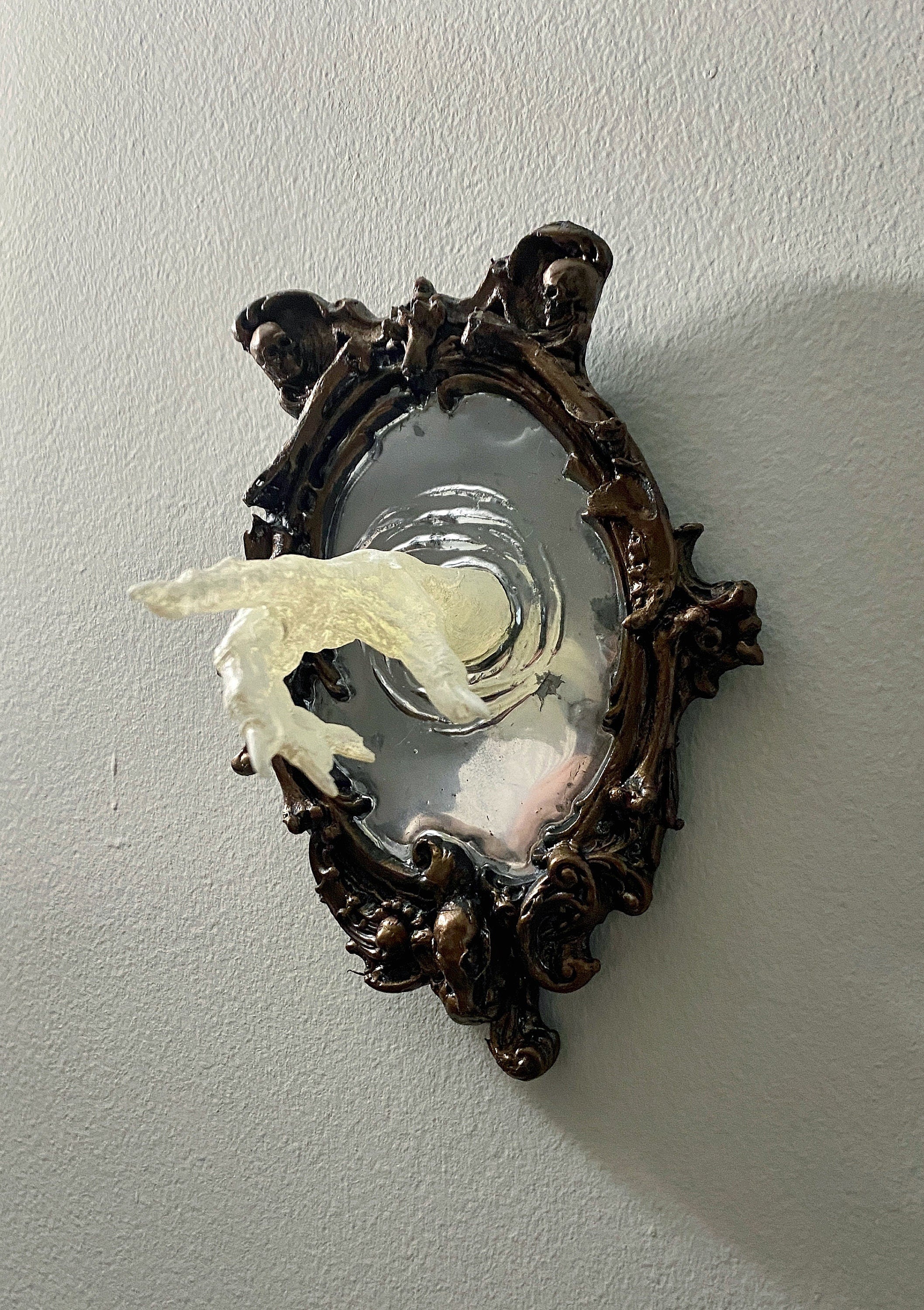 Spectral Hand Wall Plaque — White