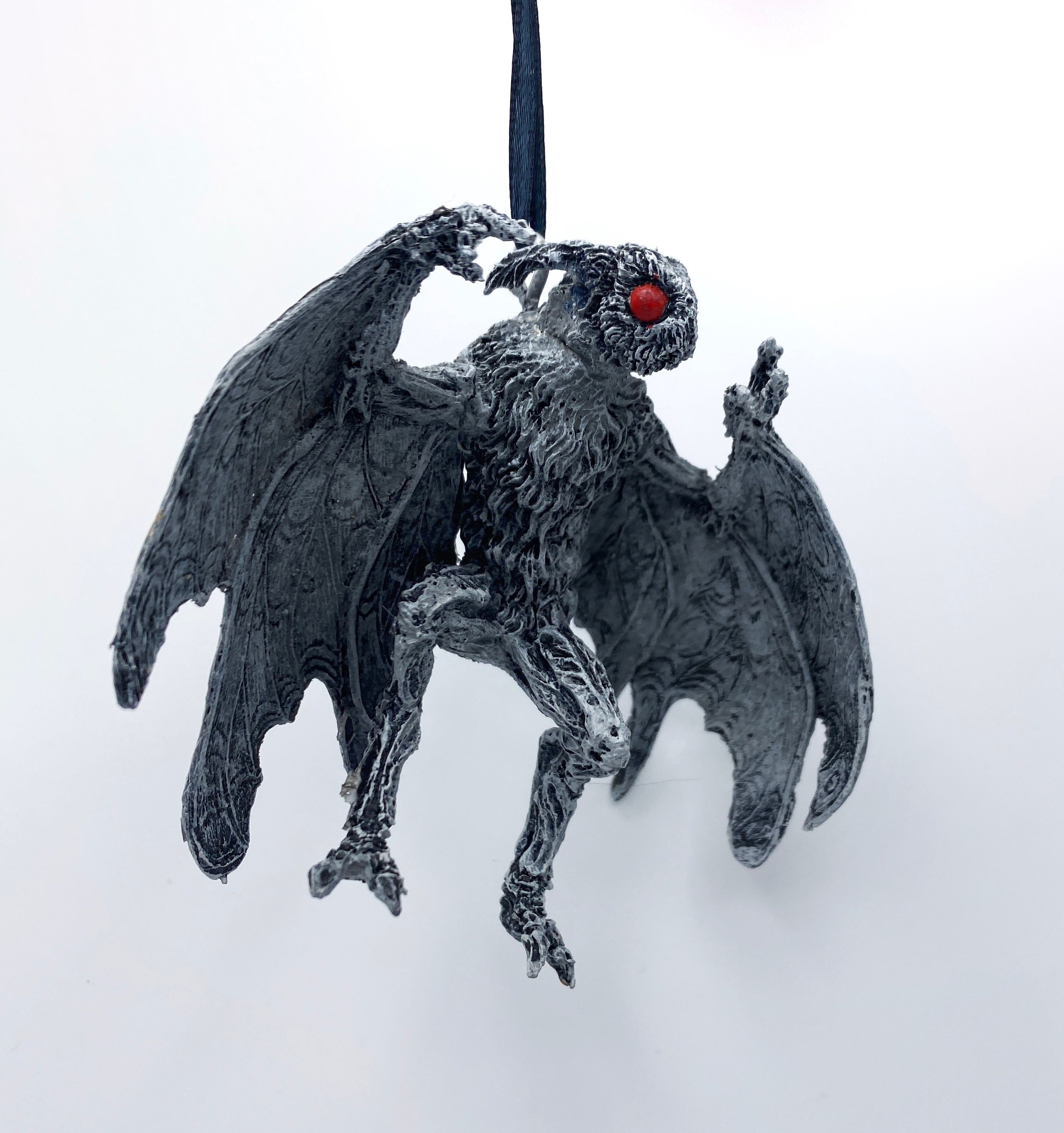 Mothman Hand-Painted Resin Ornament