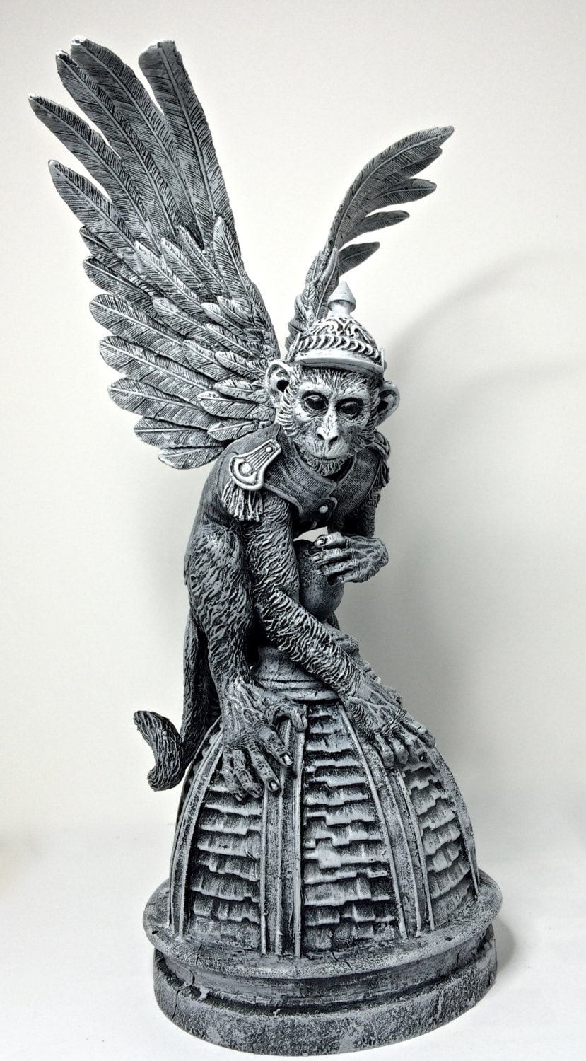 Flying Monkey Hand-Painted Resin Figurine