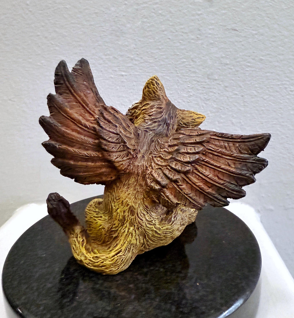 Baby Griffin Hand-Painted Resin Figurine