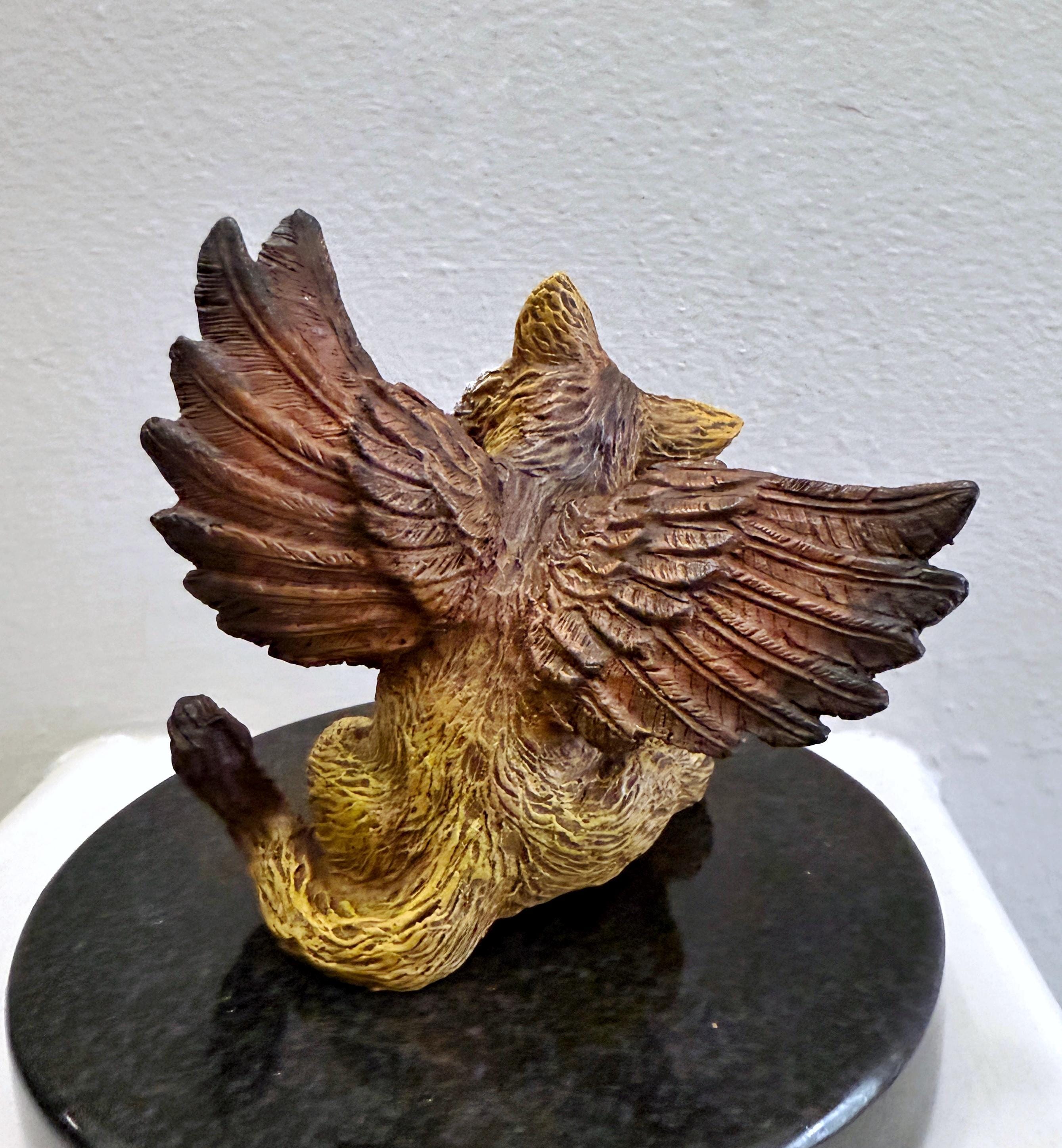 Baby Griffin Hand-Painted Resin Figurine