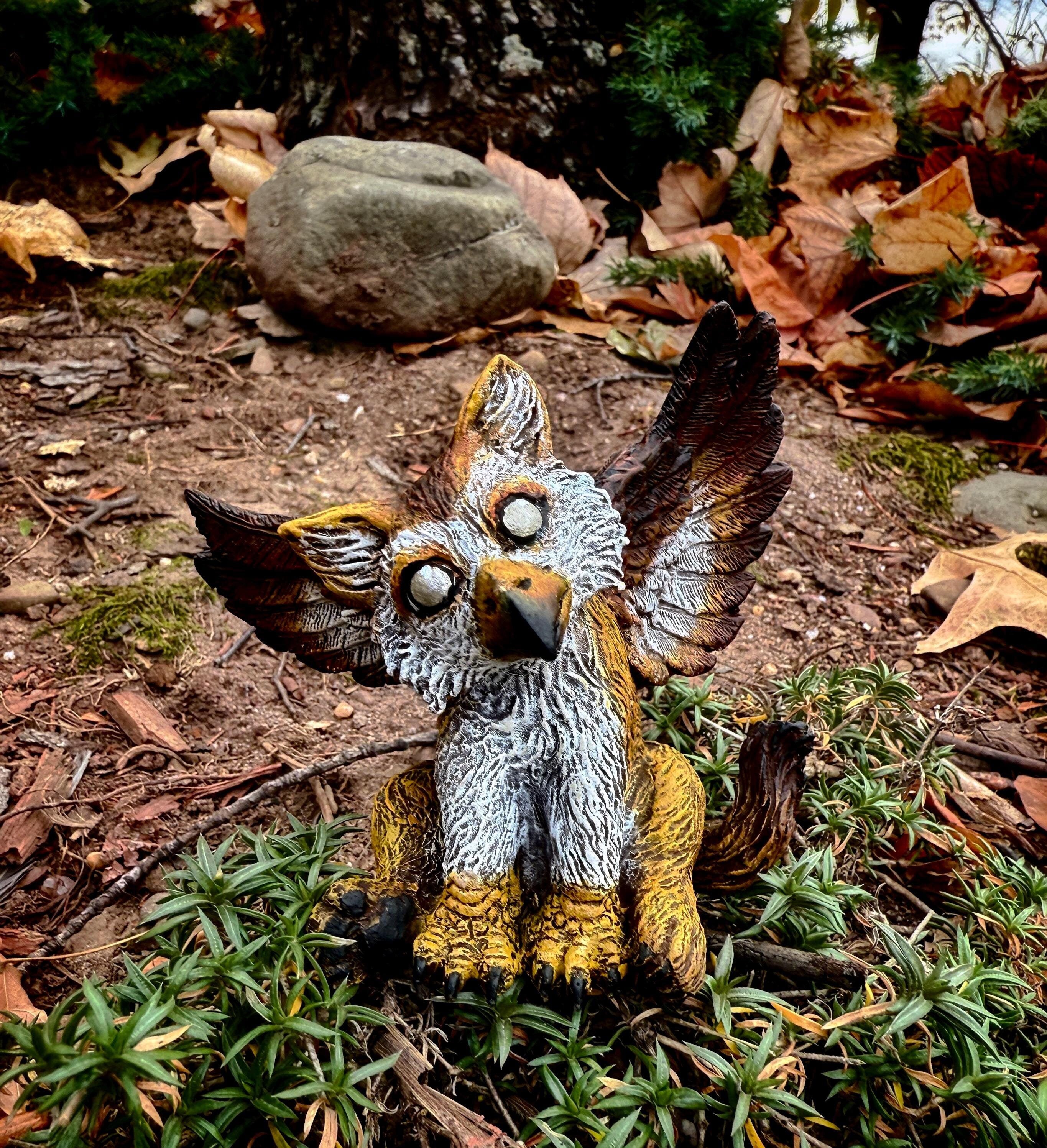 Baby Griffin Hand-Painted Resin Figurine