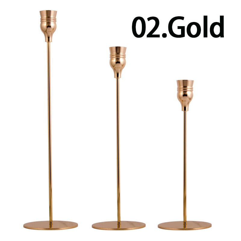 Wrought Iron Pillar & Taper Candle Holders — Timeless Table Accent