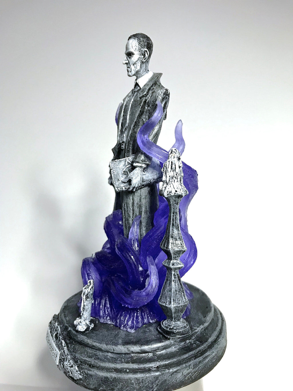 H.P. Lovecraft Statue — Purple Tentacles, designed with Abigail Larson