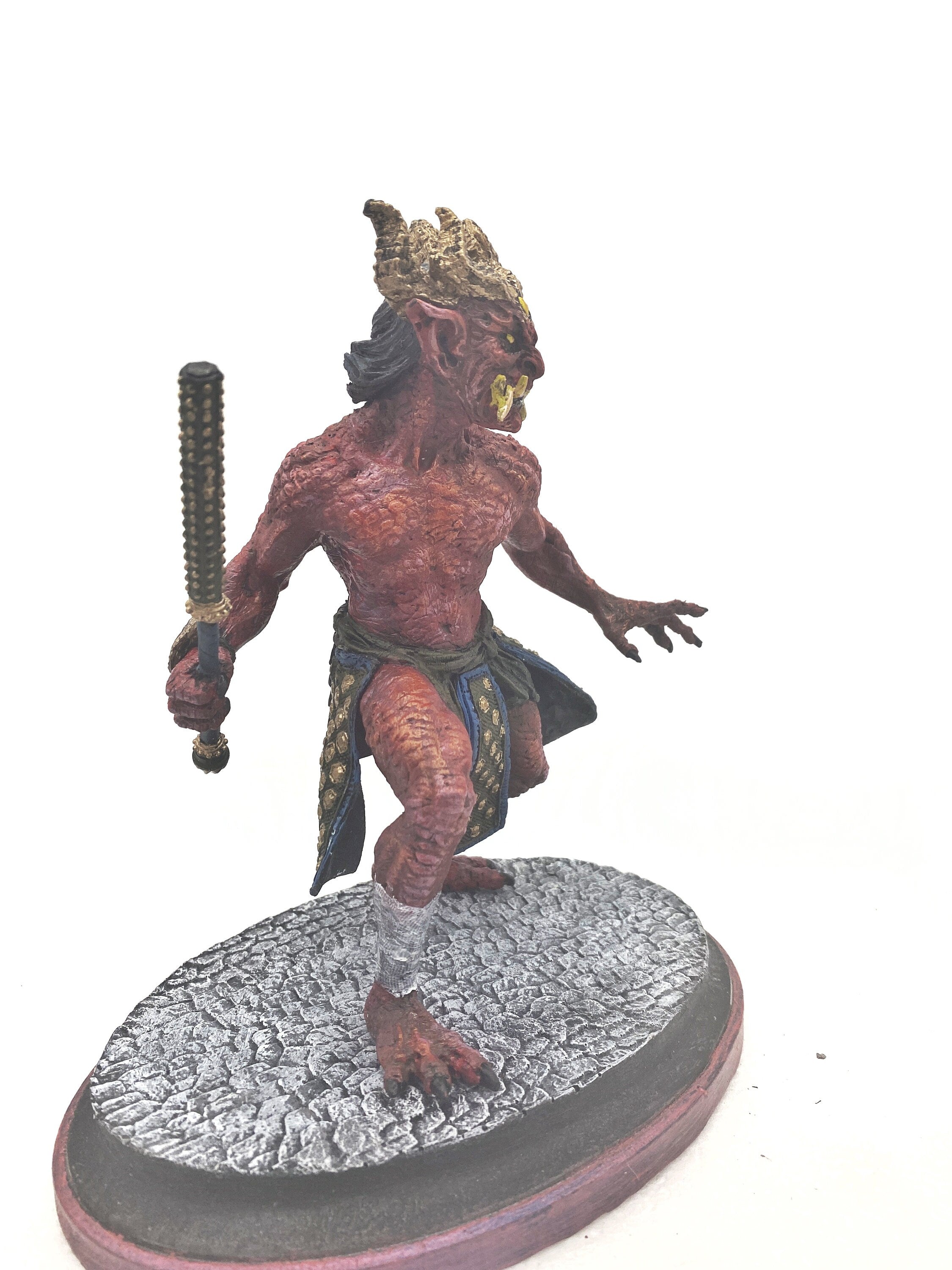 Oni Statue — Full Color Red
