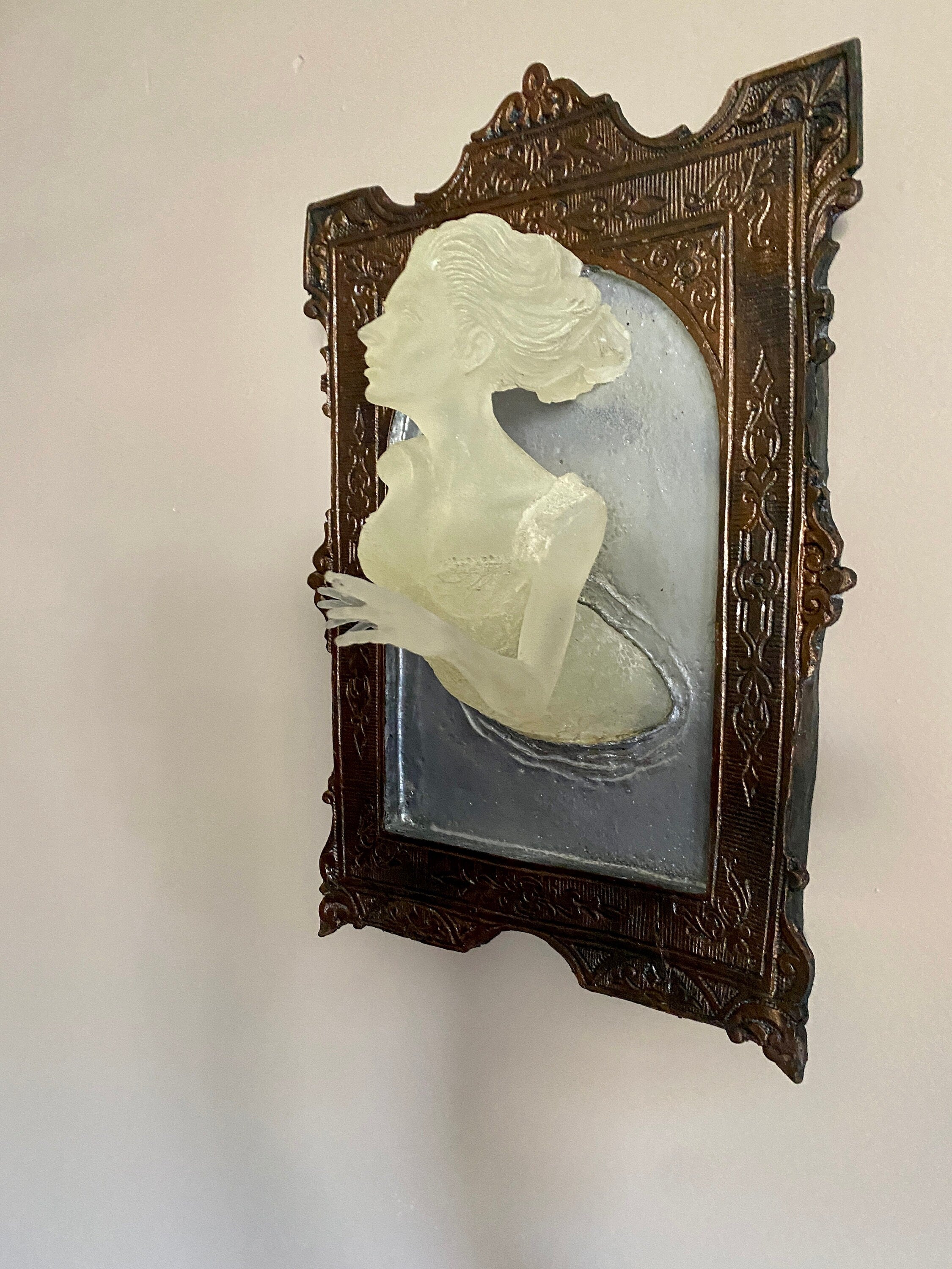 Ghost in the Mirror Wall Plaque — Glow in the Dark Large
