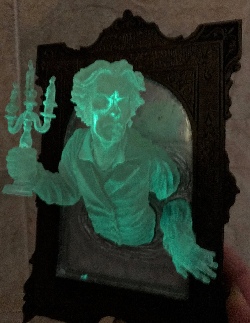 Gentleman Ghost in the Mirror Wall Plaque — Glow in the Dark