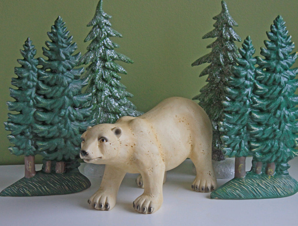 Large Reclining Bunny Figurine: White Farmhouse Easter Decor