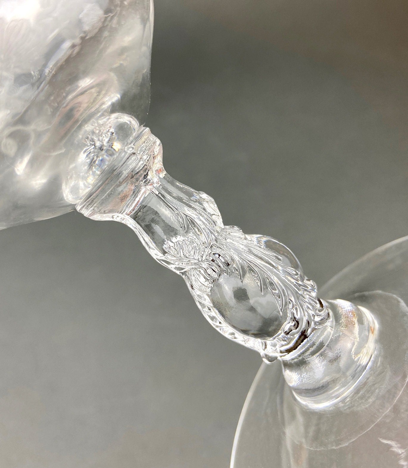 Cambridge Chantilly Etched Crystal Sherbet Glasses – Set of 9