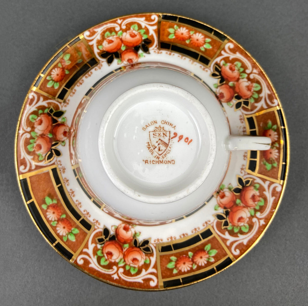 Royal Albert Crown China Tea Cups and Saucers, Hand Painted Floral Set