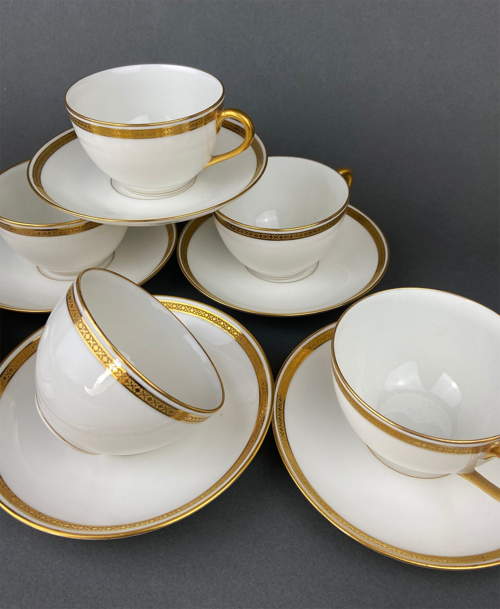 Antique Haviland Limoges Clover Tea Set – 12 Pieces