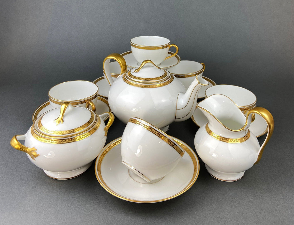 Antique Haviland Limoges Clover Tea Set – 12 Pieces