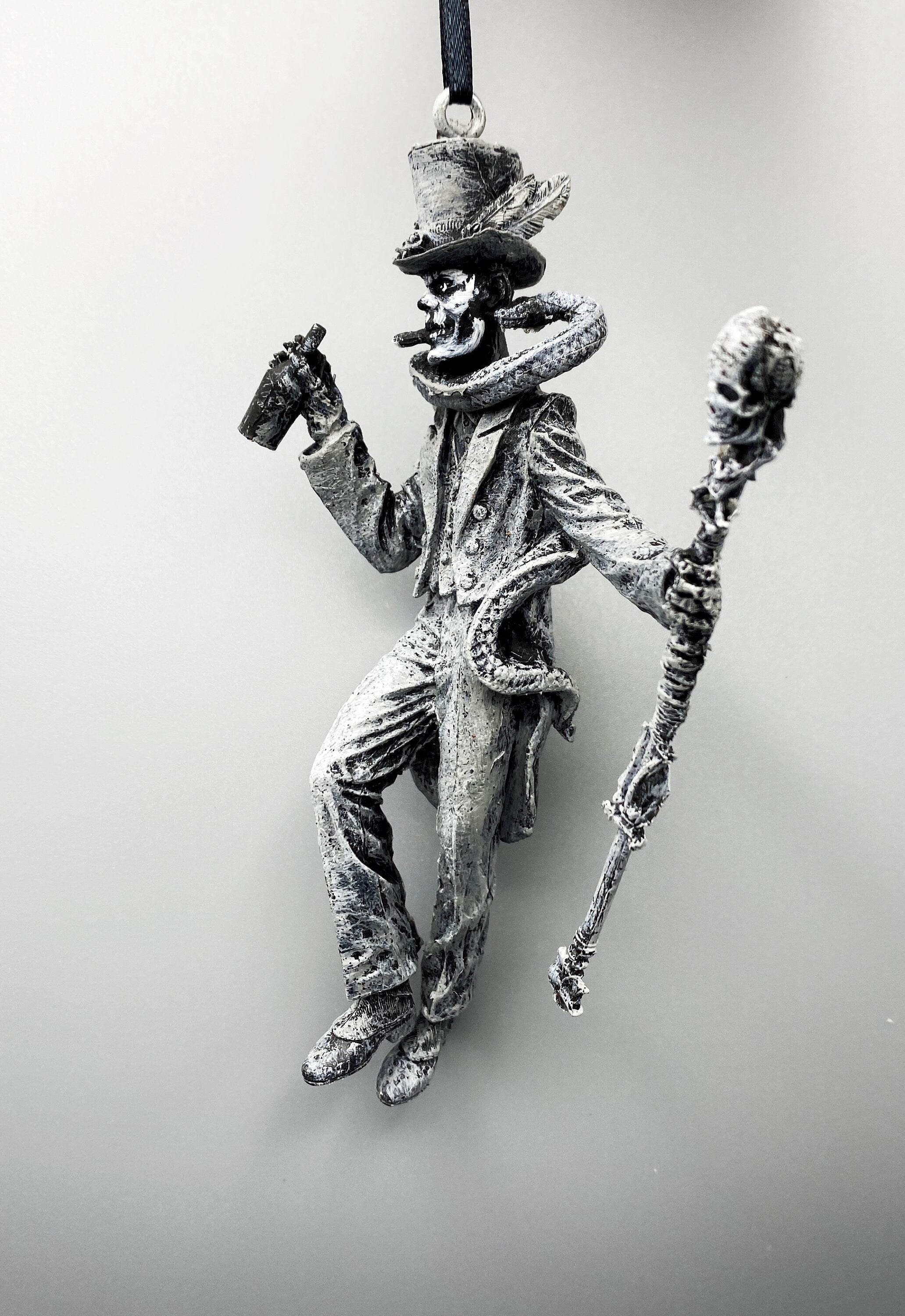 Baron Samedi Hand-Painted Resin Ornament
