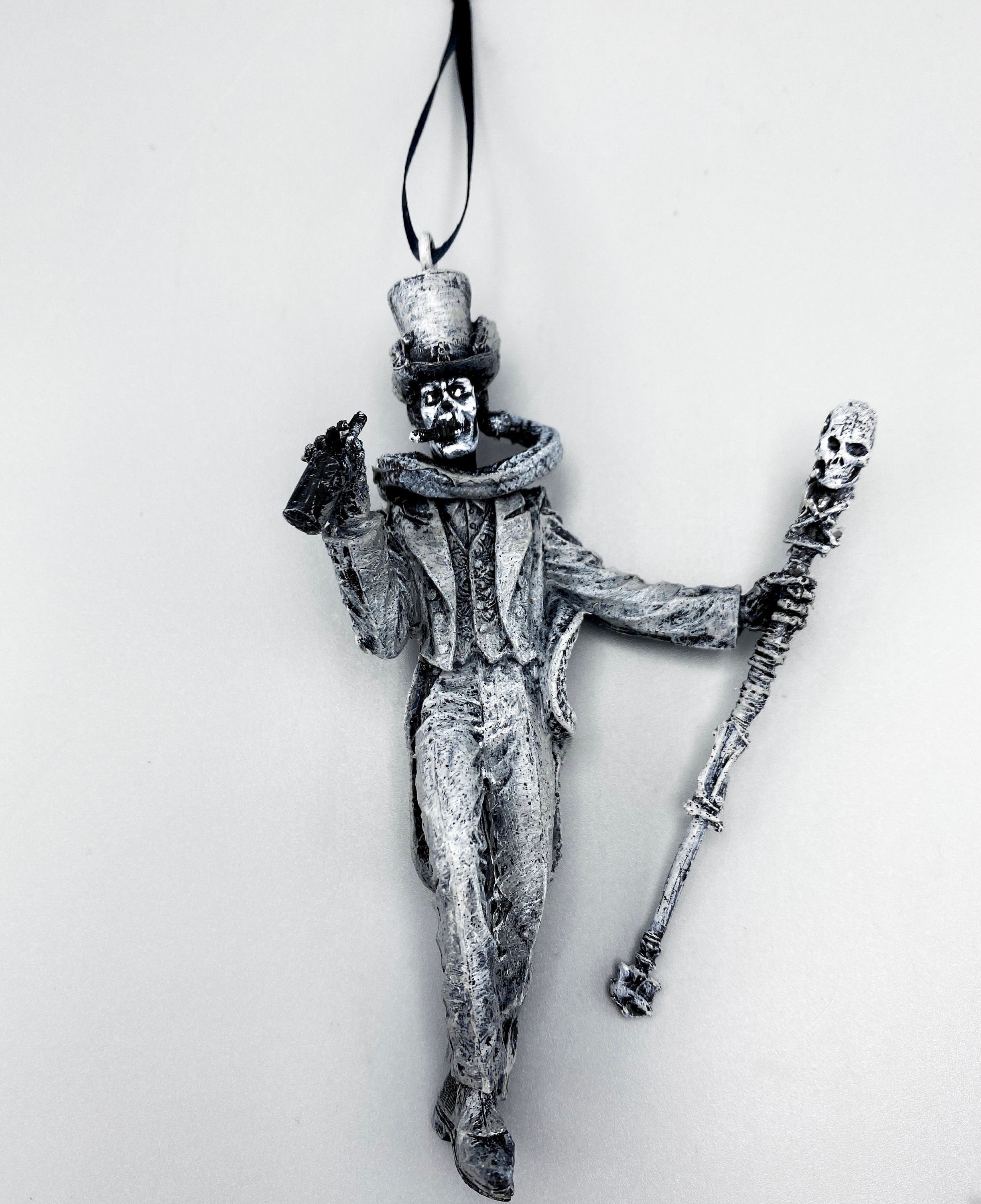 Baron Samedi Hand-Painted Resin Ornament
