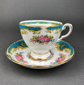 Vintage Tuscan Naples Tea Cup and Saucer. Fine English Bone China. Made in England.