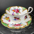 Aynsley Fine Bone China Tea Cup & Saucer – Floral, Made in England