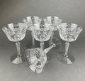 Fostoria Etched Midnight Rose Crystal Sherbet Glasses – Set of 6