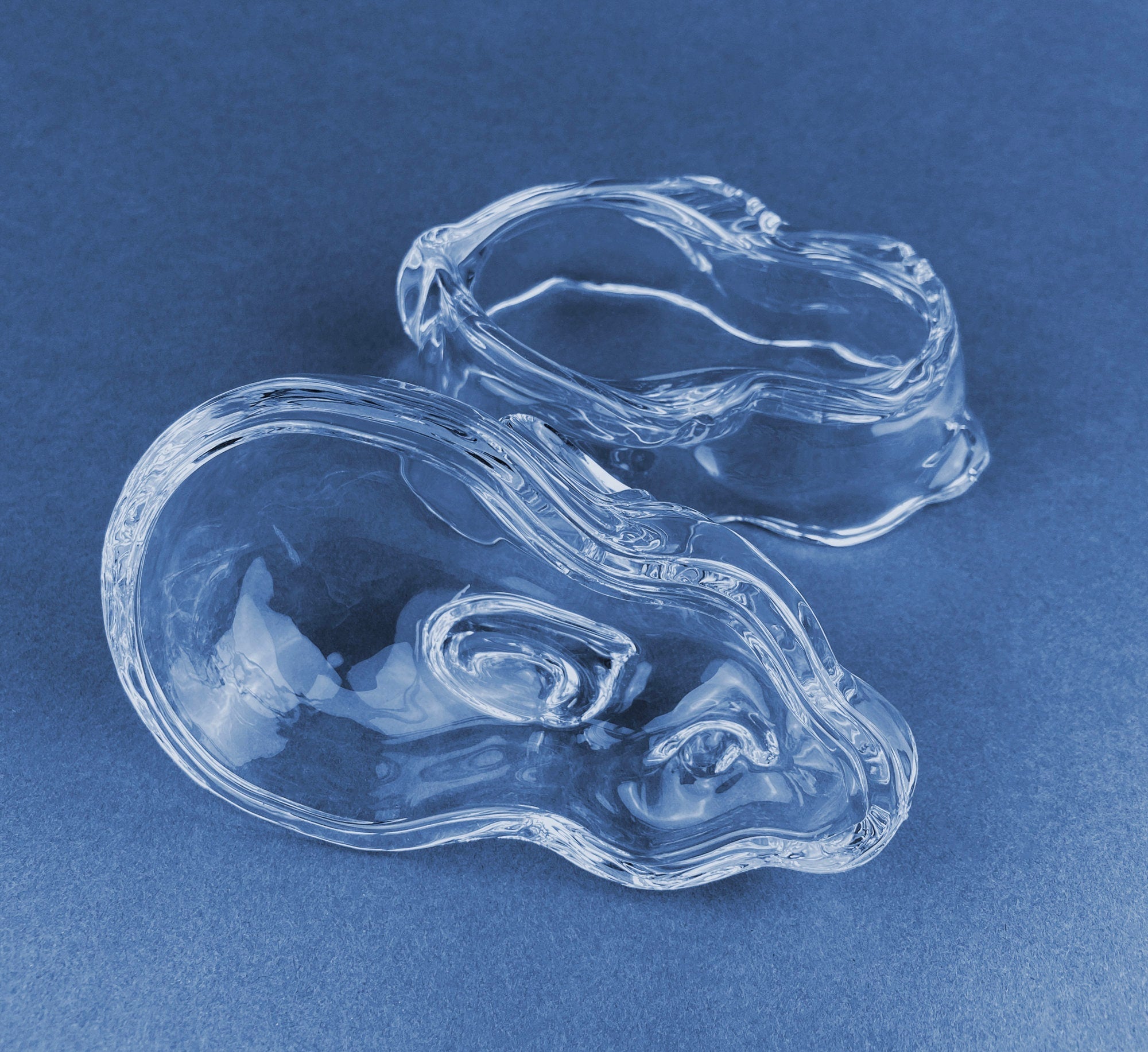 Clear Glass Bunny Butter Dish, Trinket Box, Spring Easter Decor