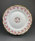 Limoges Elite Pink Rose Salad Plates with Scalloped Rim – Set of 5