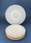 Monax Petalware Opalescent Depression Glass Dinner Plates – Set of 5