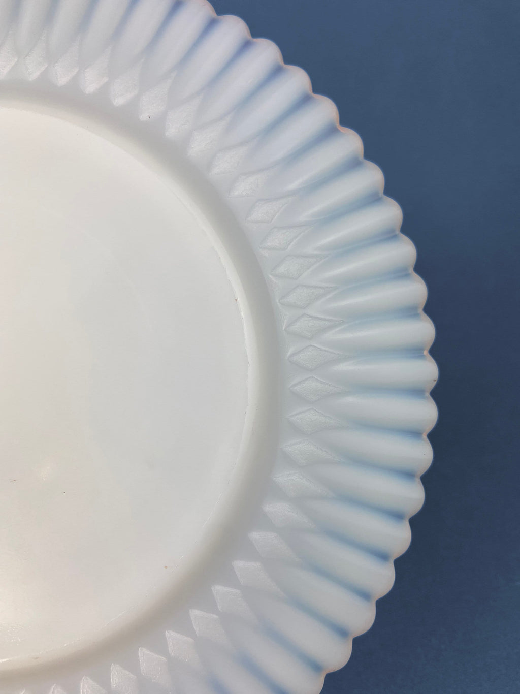 Monax Petalware Opalescent Depression Glass Dinner Plates – Set of 5