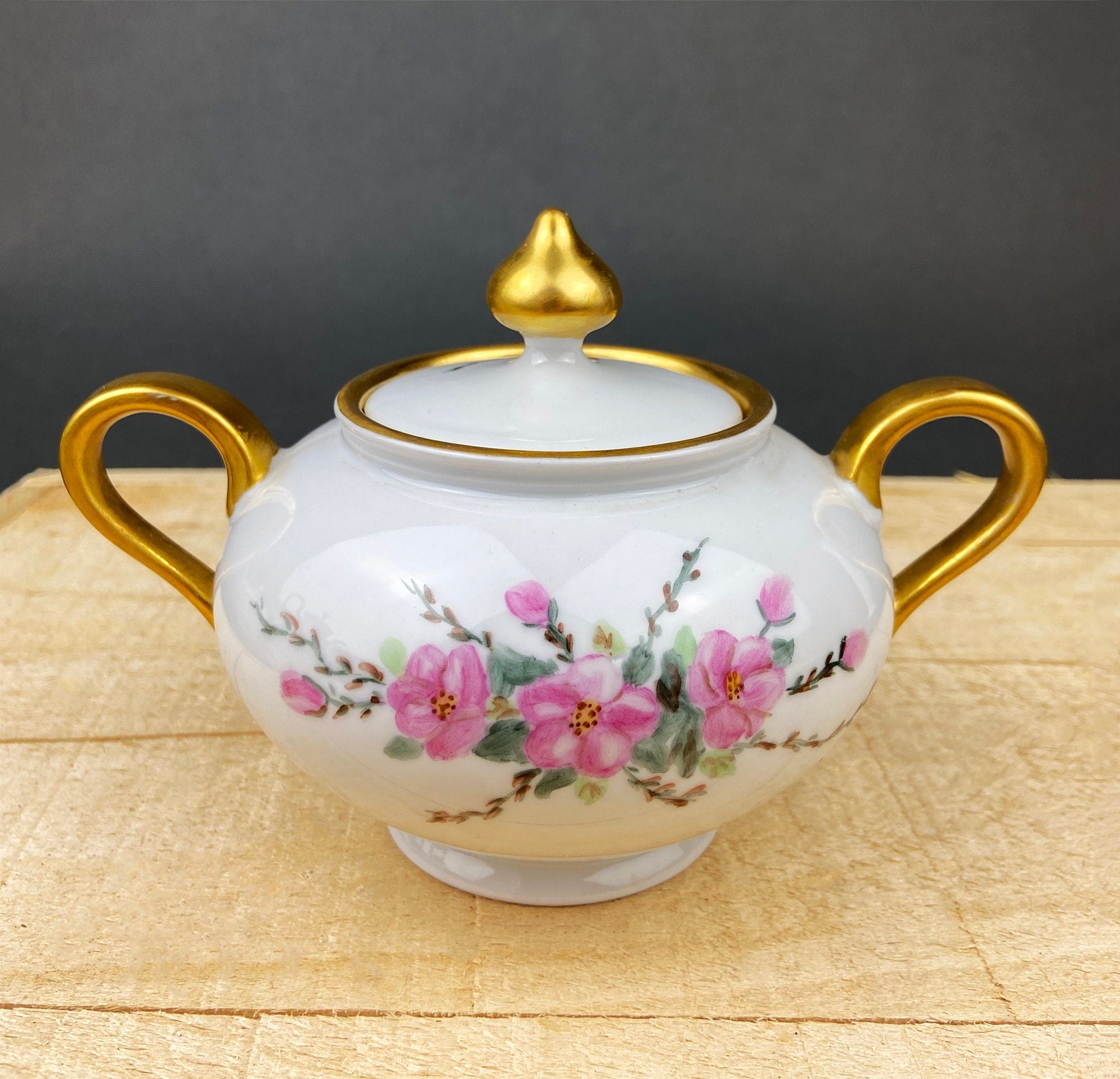 Antique Eschenbach Baronet Porcelain Tea & Coffee Set – Hand-Painted Floral, Bavaria