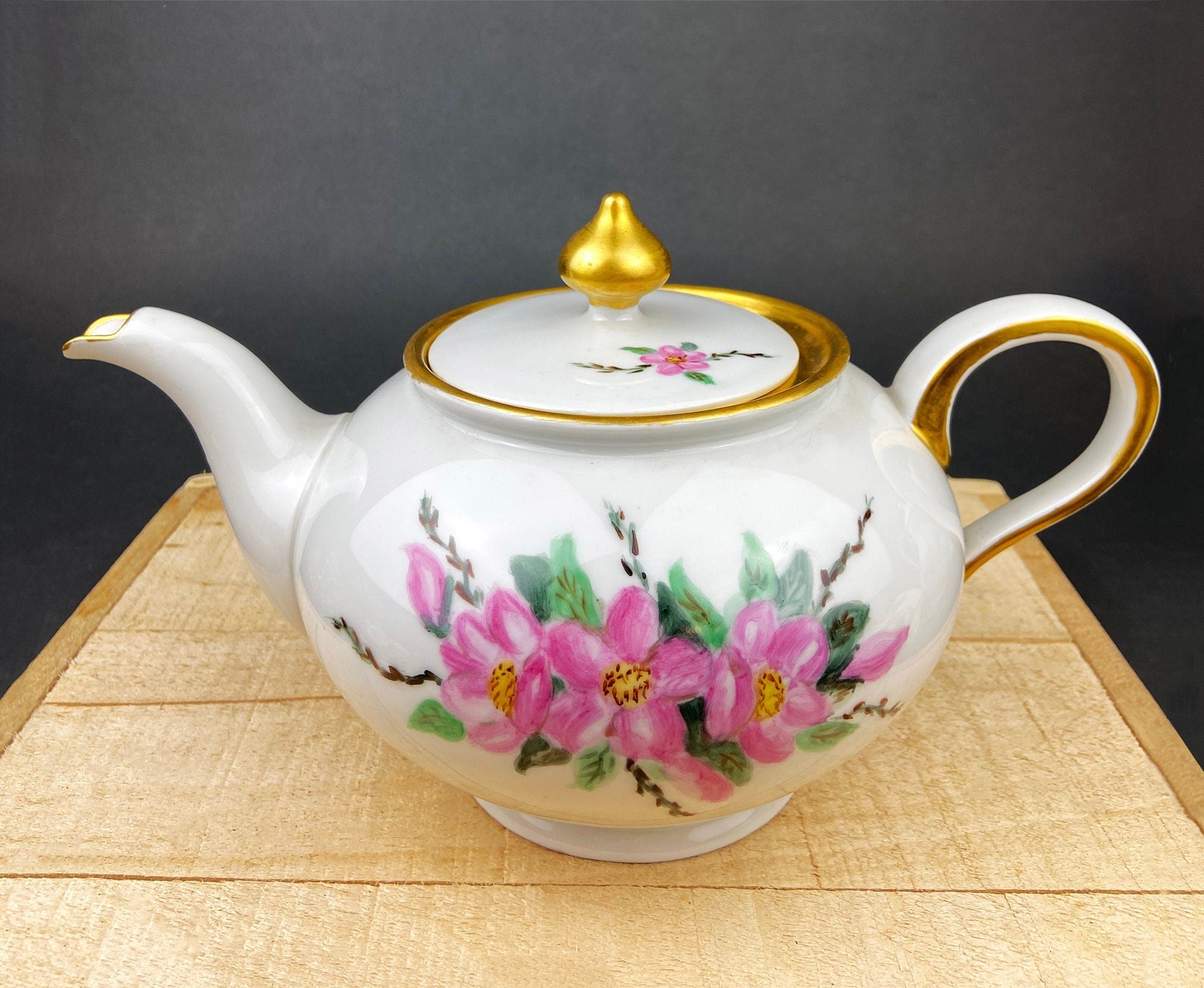 Antique Eschenbach Baronet Porcelain Tea & Coffee Set – Hand-Painted Floral, Bavaria