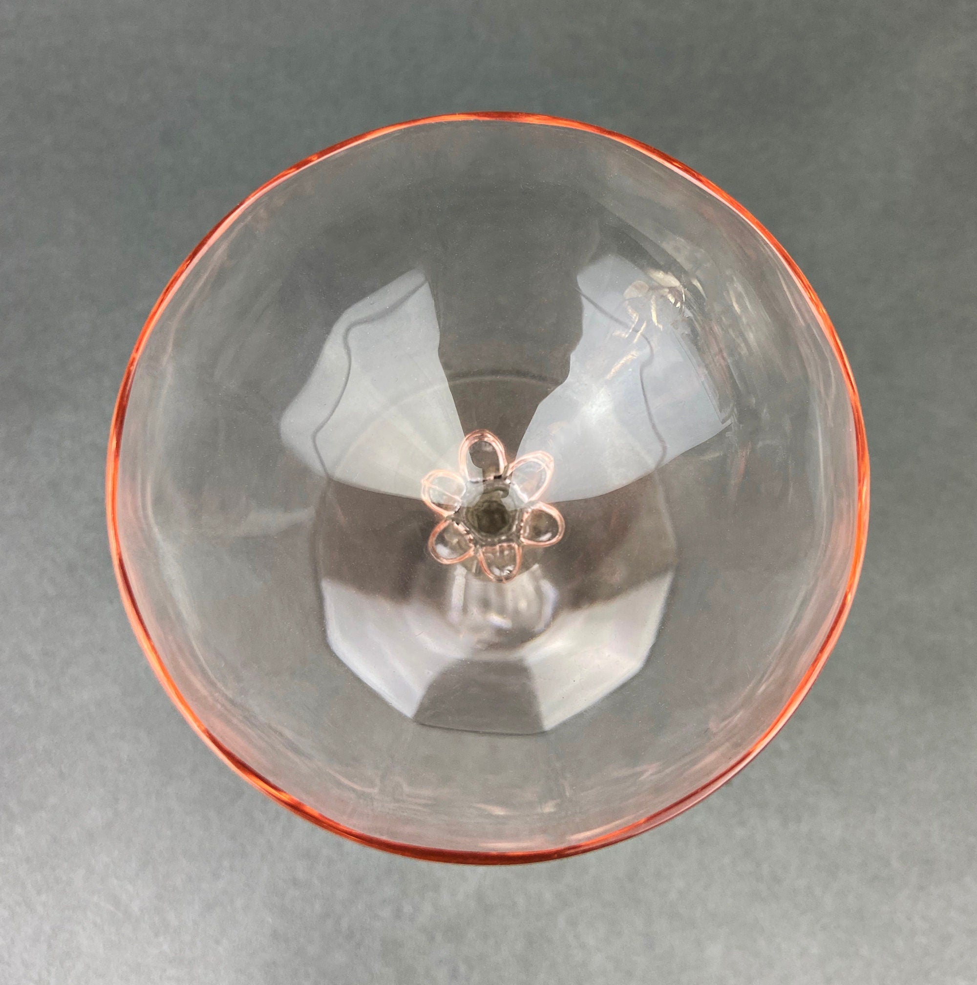 Fostoria Light Pink Crystal Claret Glasses – Set of 5