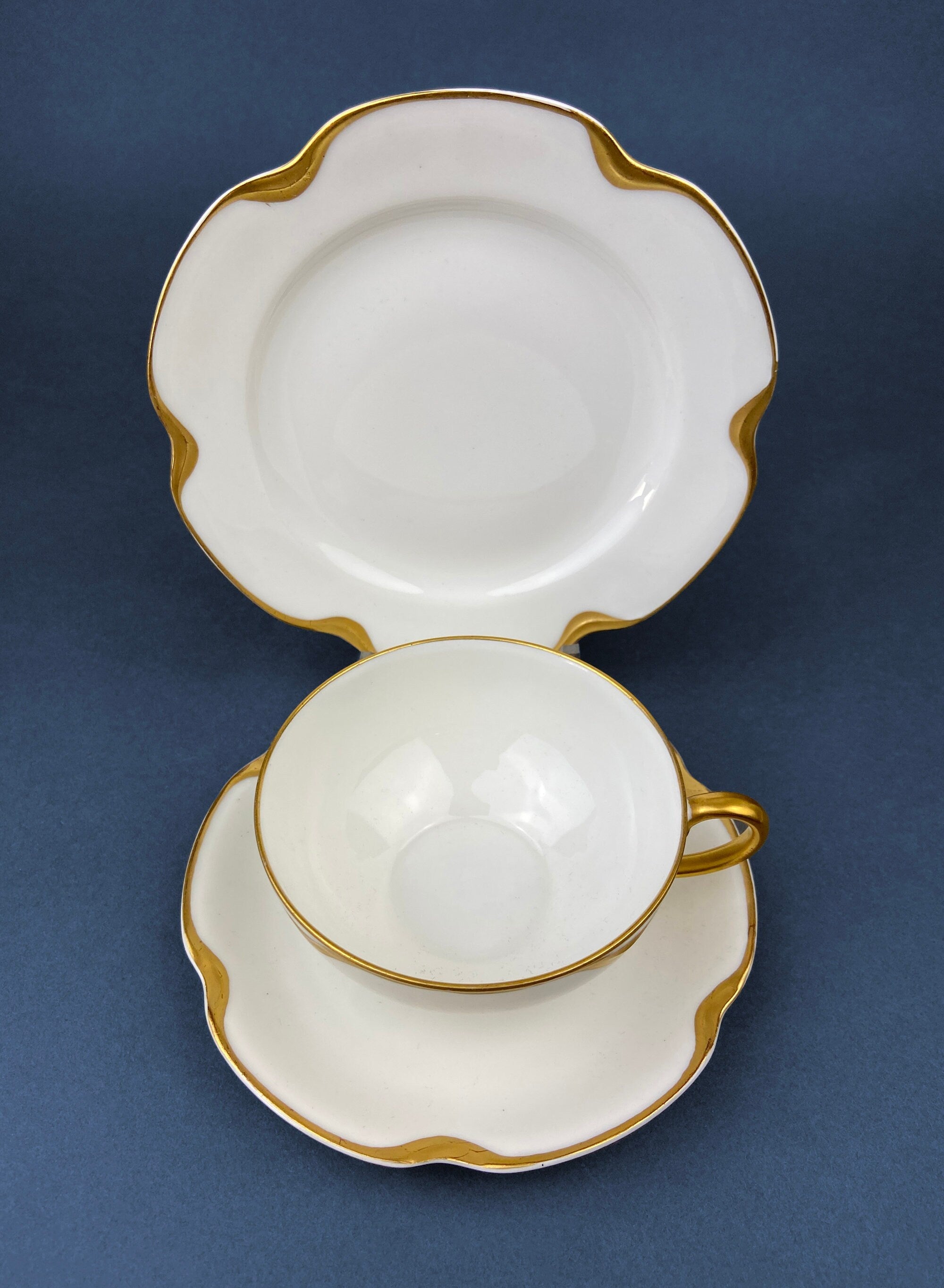 Antique Haviland Limoges Porcelain 4-Piece Place Setting
