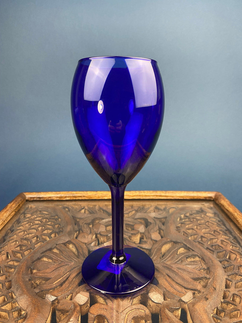 Cobalt Blue Wine Glasses – Set of 6